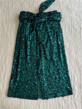 Scotch and Soda teal sequined skirt